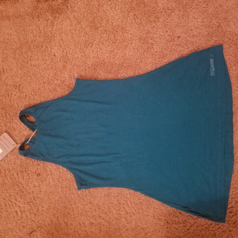 NWT Gymshark Alto Vest Deep Teal- Size Small